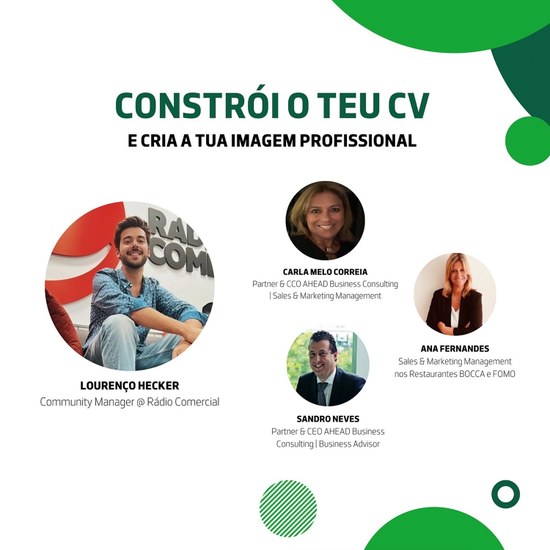 Constrói o teu CV e cria a tua imagem profissional