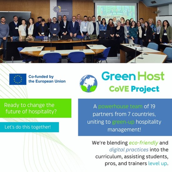 Projeto Internacional GreenHost: Education, training and sustainable tourism   